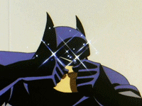Animated Batman Tearing Up Amazing Reaction Meme GIF