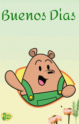 Animated Bear Buenos Dias
