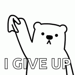 Animated Bear I Give Up GIF