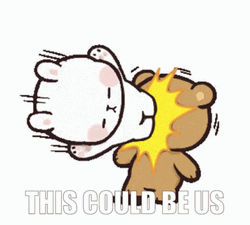Animated Bear Kicking Face GIF