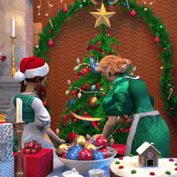 Animated Beautiful Christmas Decoration  GIF