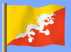 Animated Bhutan Flag