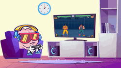 Animated Big Brain Game Time GIF