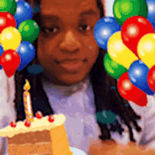 Animated Birthday Balloons Frame Greeting