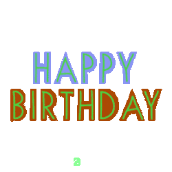 Animated Birthday Gif Sticker GIF