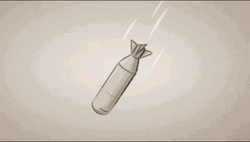 Animated Black And White Nuclear Bomb GIF