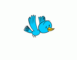Animated Blue Bird Flying