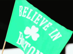 Animated Boston Flag Waving GIF