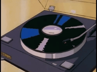 Animated Broken Record Vinyl GIF