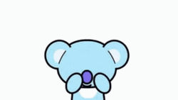 Animated Bt21 Koya Giving Hearts  GIF