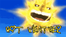 Animated Burning Sun Hot Weather Sunny GIF