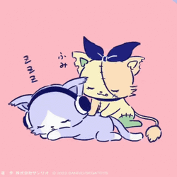 Animated Cartoon Cat Knead GIF