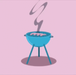 Animated Cartoon Cookout Griller GIF