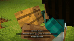 Animated Cartoon Writing Nothing To See Here GIF