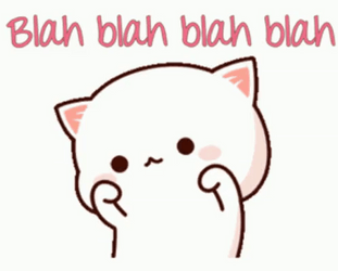 Animated Cat Dancing Blah Blah Blah GIF