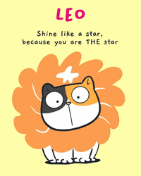 Animated Cat Imitating Leo GIF