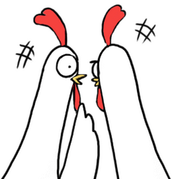 Animated Chicken Rumor Whisper GIF