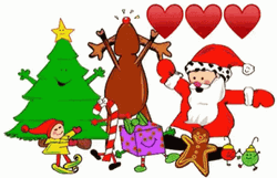 Animated Christmas Party Decorations GIF