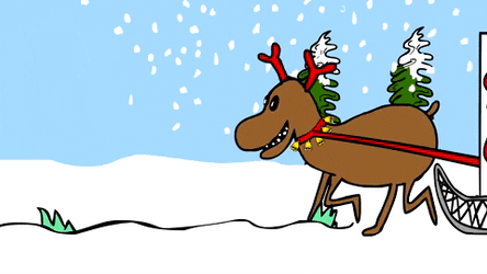 Animated Christmas Santa Clones GIF