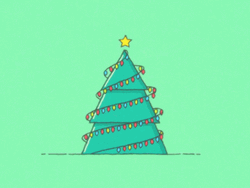 Animated Christmas Tree Formed GIF