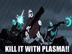 Animated Clone Troop Kill It With Fire GIF