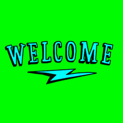 Animated Colorful Blinking Welcome Greeting Meme