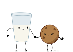 Animated Cookies And Milk