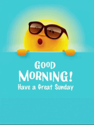 Animated Cool Sun Wishing Happy Sunday GIF