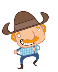 Animated Cowboy Yeehaw GIF