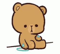 Animated Crying Bear GIF