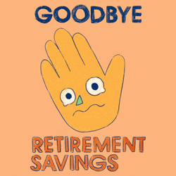 Animated Crying Palm Goodbye Retirement Savings GIF