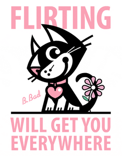 Animated Cute Cat Flirting GIF