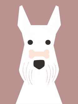 Animated Cute Dog Eating Bone  GIF