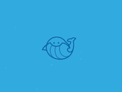 Animated Cute Whale GIF