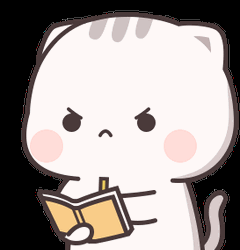 Animated Cutie Cat-chan Taking Notes Angry GIF | GIFDB.com