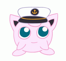Animated Cutie Pink With Sailor's Hat Aye Aye GIF