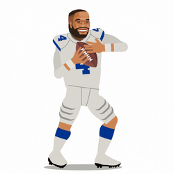 Animated Dallas Cowboys Dance Hip Thrust GIF