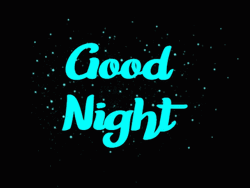 Animated Digital Good Night Text Design GIF