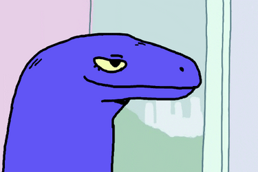 Animated Dinosaur Eyes Sparkling Heck Yeah GIF