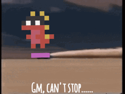 Animated Dinosaur Gm Cant Stop Wont Stop GIF