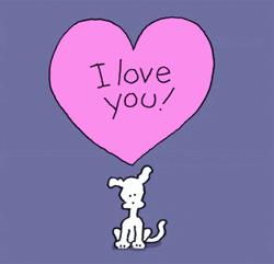 Animated Dog I Love You GIF