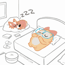 Animated Dog Snoring Loudly GIF