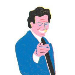 Animated Don Julio Iglesias Winking GIF