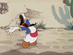 Animated Donald Duck Laughing Hard GIF