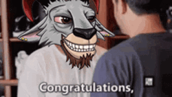 Animated Donkey Congratulations You Played Yourself GIF