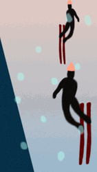 Animated Downhill Ski GIF