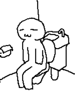 Animated Drawing Explosive Diarrhea Meme GIF