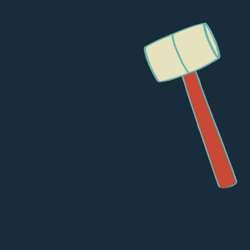 Animated Drawing Hammer GIF