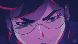Animated Dva Serious Angry Face GIF