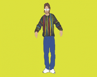 Animated Ed Bassmaster Dances And Stomps Feet Psh GIF
